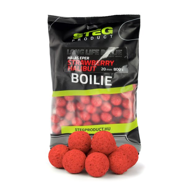 Stég Long Life Boilie 20mm Strawberry-Halibut Feeding Boilie 800gr