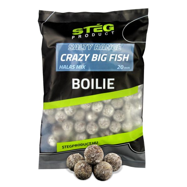 Stég Salty Boilie Range - Crazy Big Fish Fish Mix 20mm 800g