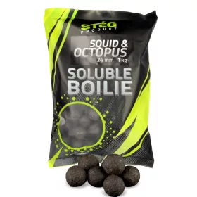 Stég Product Soluble Boilie 24mm Squid-Octopus 1kg