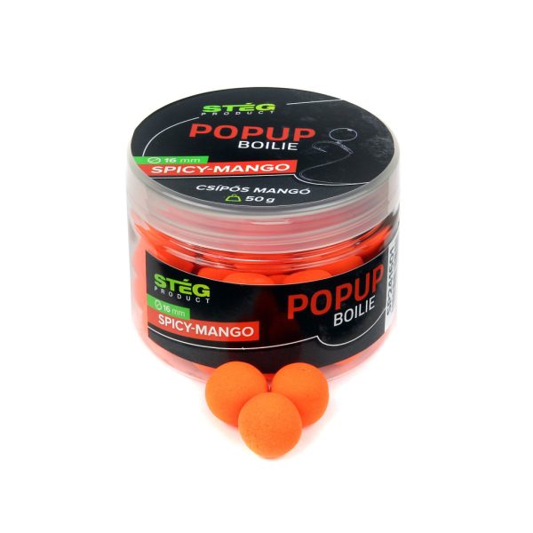 Stég Pop Up Boilies Spicy Mango 16mm Pop Up 50gr