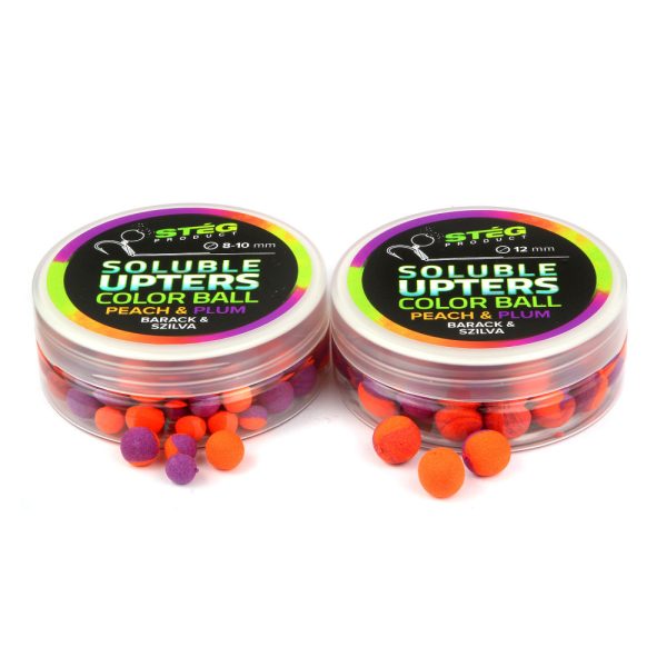 Stég Product Soluble Upters Color Ball Wafter 12mm Peach-Silva 30g