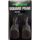 Korda Square Pear Inline Blister Lead 70gr 2pcs