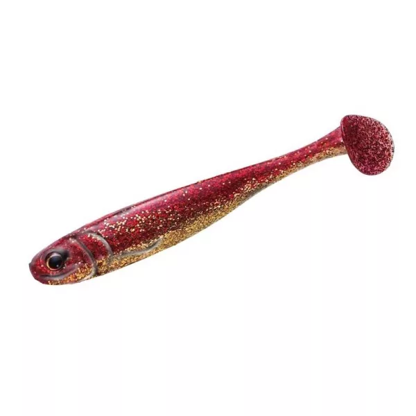 Major Craft Stabi Shad Slim 8.9cm #001 Red Gold Soft Lure 4pcs