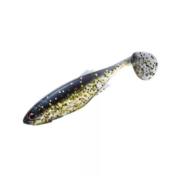 Major Craft Stabi Shad Fat 10,2cm #004 Black Gold Soft Plastic Lure 4pcs