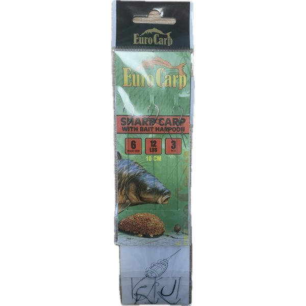 EuroCarp Pre-tied Feeder Leader with Bait Sharp #6