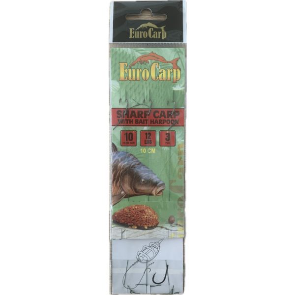 EuroCarp Pre-tied Feeder Leader with Bait Sharp #10