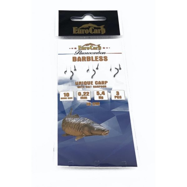 EuroCarp Pre-tied Monofilament Feeder Rig with Bait Spike - Unique Carp 10