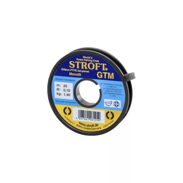 Stroft GTM Bluish Gray Transparent 0,10mm 25m Monofil Leader Line