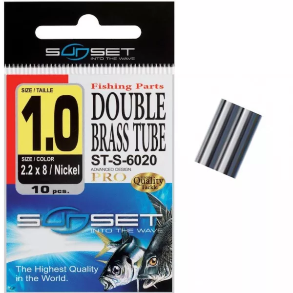 Sunset - DOUBLE CRIMPS ST-S-6020 2.1X4.4 10 X8 - Crimping tube