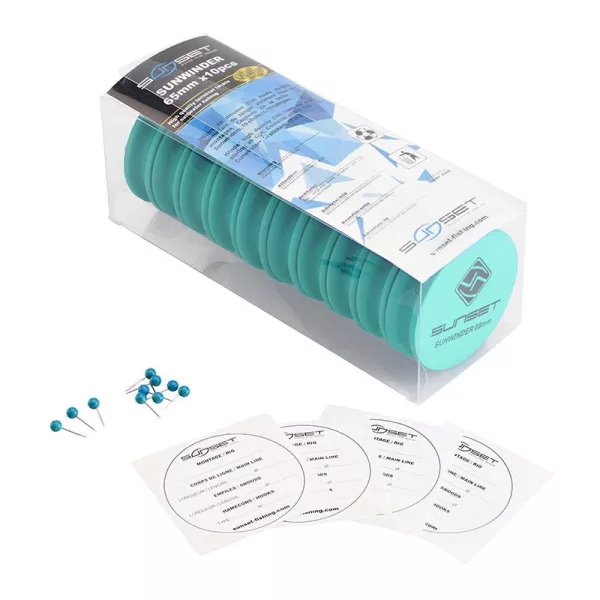 Sunset Sunwinder 65mm Turquoise Leader Holder 10pcs