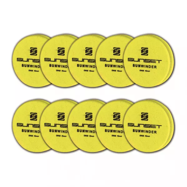 Sunset - SUNWINDER 65MM - YELLOW - 10PCS - EVA leader holder