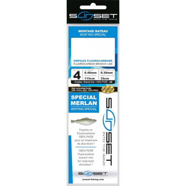 Sunset - BDL BOAT RS COMPETITION SPECIAL MERLAN / FLUORO 3X35 N4 - Fittings - Marine fittings