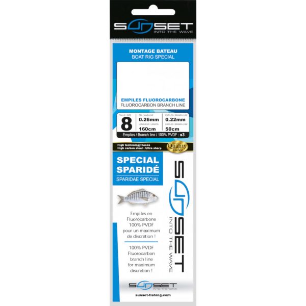 Sunset - BDL BOAT RS COMPETITION SPECIAL SPARIDE / FLUORO 3X50 N8 - Fittings - Marine fittings