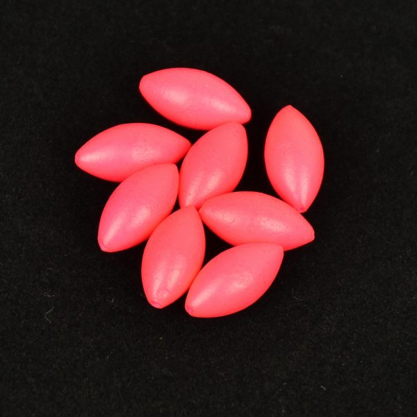 Sunset - BEADS FLOATING OVAL FLUO PINK 7x15mm X20 - Stopper