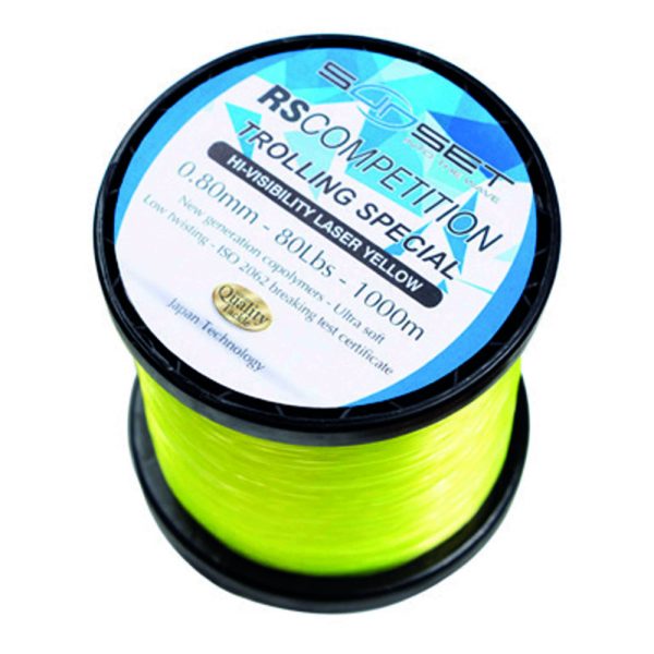 Sunset Nylon RS Competition Trolling Hi-Visibility 0,6mm 1000m Monofilament Mainline