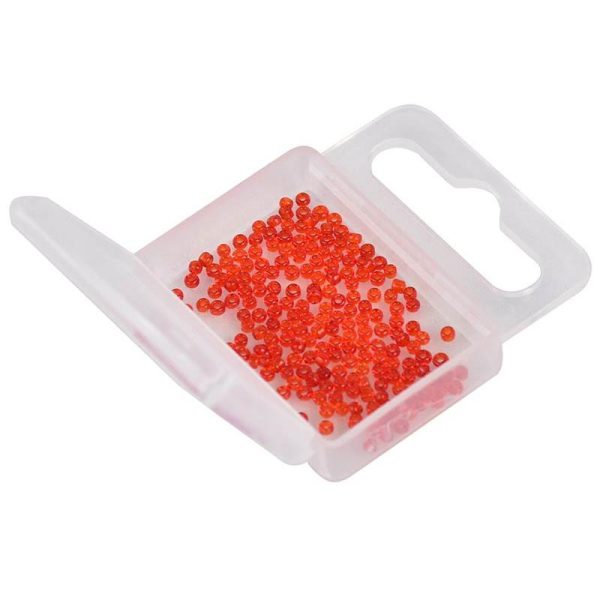 Sunset Micro Glass Beads Red 1,5mm Glass Beads 200pcs