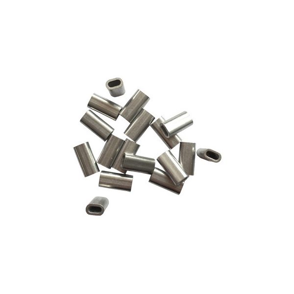 Sunset Aluminum Oval Sleeve ST-S-6029 1,6x3,2x10mm Crimping Sleeve 20pcs