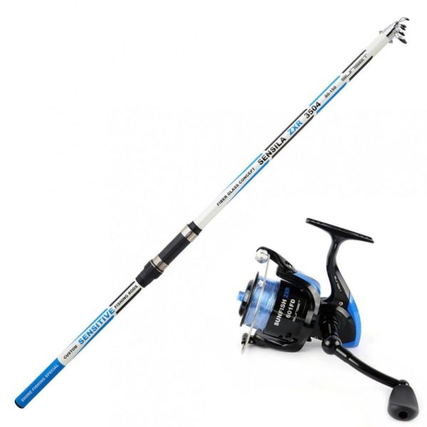 Sunset Senslia ZXR 350-5 DetectionTip Rod and Sunfish ZXR 601 FD Reel Sea Fishing Set