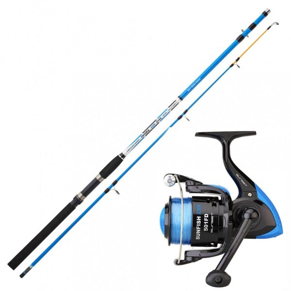 Sunset Tryska ZXR 240-2 Rod and Sunfish ZXR 501 FD Reel Sea Fishing Set