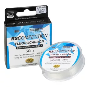   Sunset Fluocarbon Extra Stiff RS Competition 0.16mm 50m Monofil Leader Line