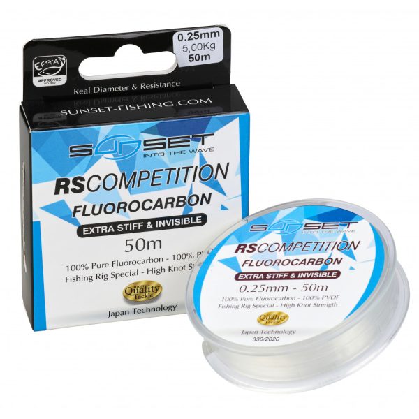 Sunset Fluocarbon Extra Stiff RS Competition 0,16mm 50m monofilament leader
