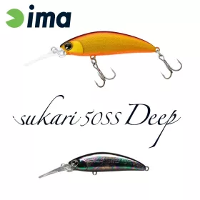 Ima Sukari 5cm 5gr 114 Titanium Black Wobbler