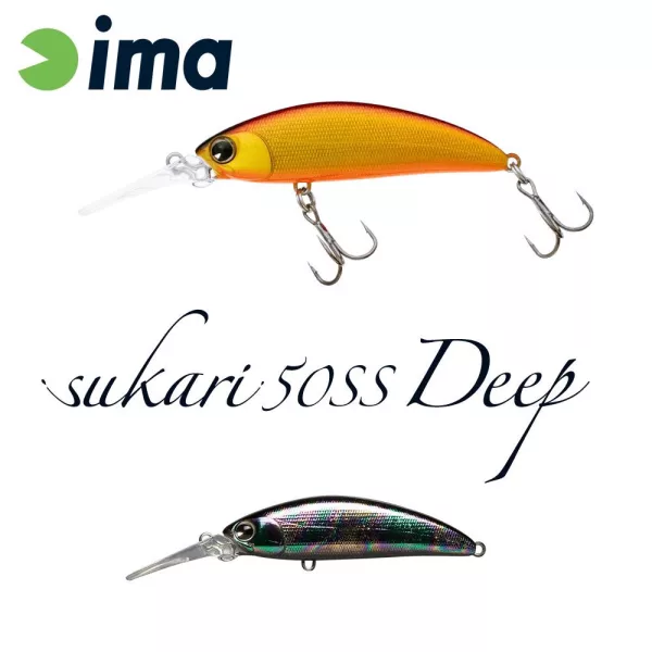Ima Sukari 5cm 5gr 114 Titanium Black Wobbler