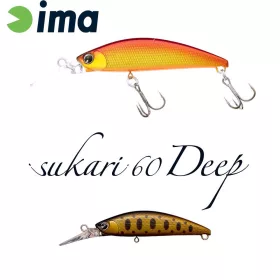   Ima Sukari 60 Deep 6cm 8gr 019 Smoked Gold Blackberry Wobbler