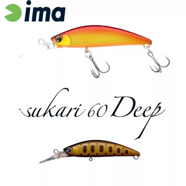 Ima Sukari 60 Deep 6cm 8gr 019 Smoked Gold Blackberry Wobbler