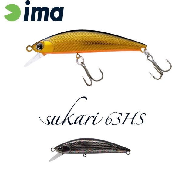 Ima Sukari 63HS 6,3cm 8gr 012 Titanium Black Wobbler