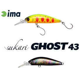 Ima Sukari Ghost 43SU 4.3cm 2.4gr 009 Titanium Black Wobbler