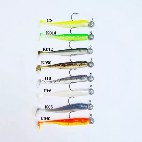 SWIMY Pompei Shad with jig head Soft Lure K050 75mm - 5gr