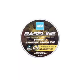 Nash Baseline Sinking UV Yellow 0.28mm 600m Braided Mainline