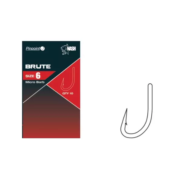 Nash Pinpoint Brute Size 6 Micro Barbed Hook