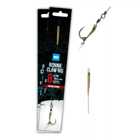 Nash Ronnie Claw 8 Eyed, Barbless Boilie Pre-tied Hook
