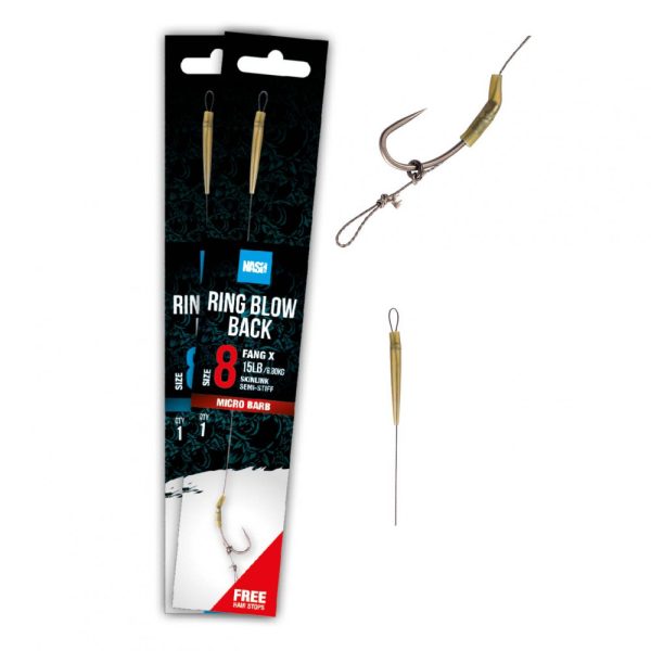 Nash Blow Back 8 Ears, Beardless Bojlis Pre-tied Hook