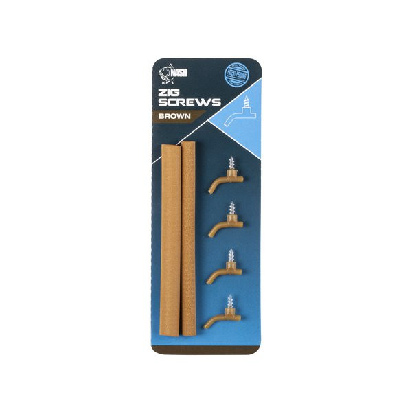 Nash Zig Screw Kit Brown Lure Screw Kit 4pcs