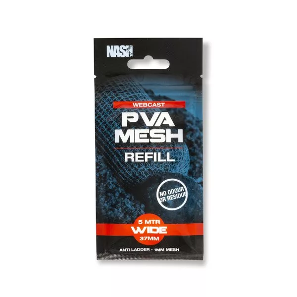 Nash Webcast PVA Refill Mesh Wide 37mmx5m