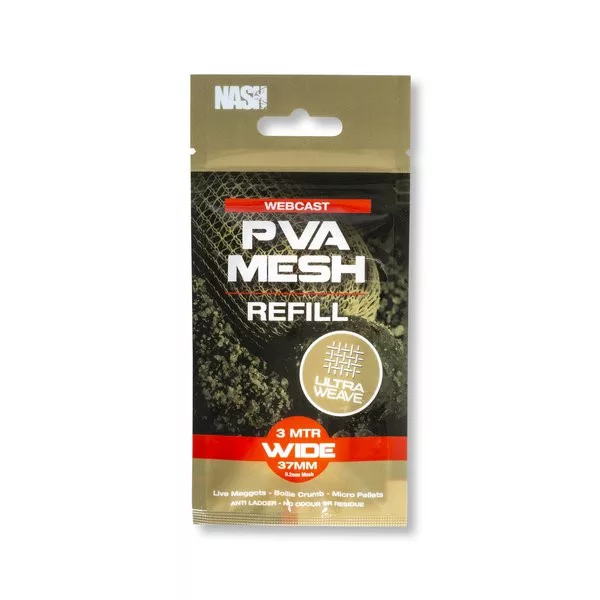 Nash Webcast Ultra Weave PVA Refill Mesh Wide 37mmx3m