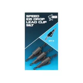 Nash Speed Ezi Drop Lead Clip Silt Lead Clip 8pcs
