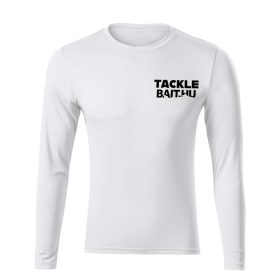 TackleBait Logo Long Sleeve T-Shirt White 3XL