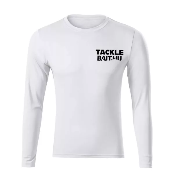 TackleBait Logoed Long Sleeve T-Shirt White 4XL
