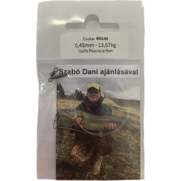 Dani Fluorocarbon Leader Pike 0,45mm 13,670kg 40cm