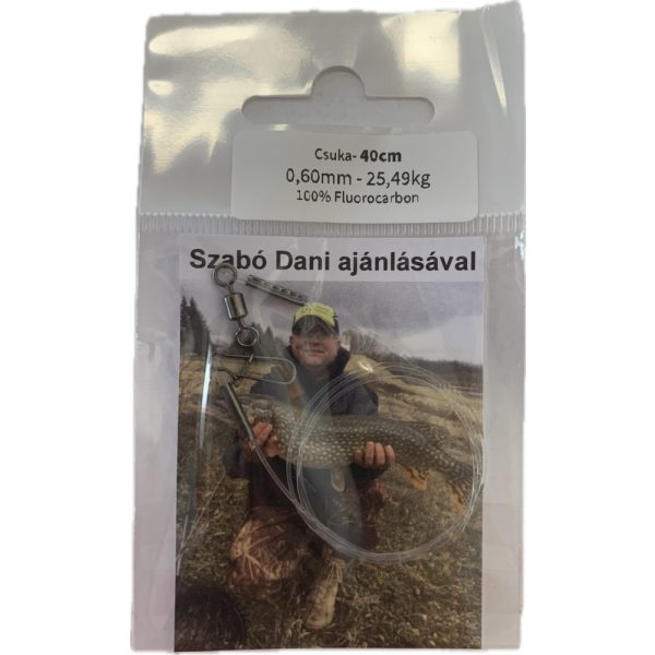 Dani Fluorocarbon Leader Pike 0,60mm 25,49kg 40cm