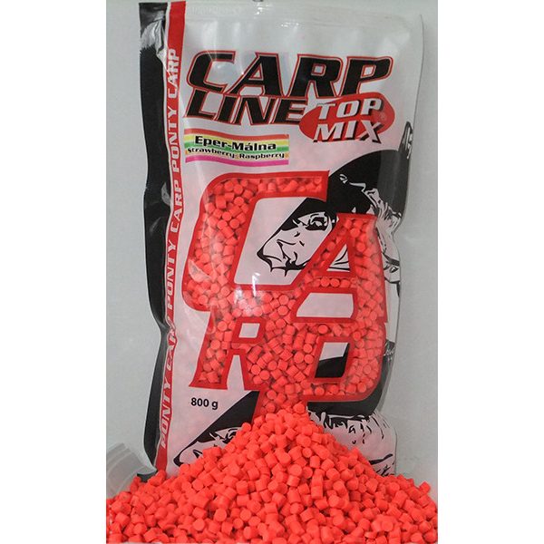 Top Mix Carp Line Strawberry Raspberry Fluoro Feeding pellets 800gr