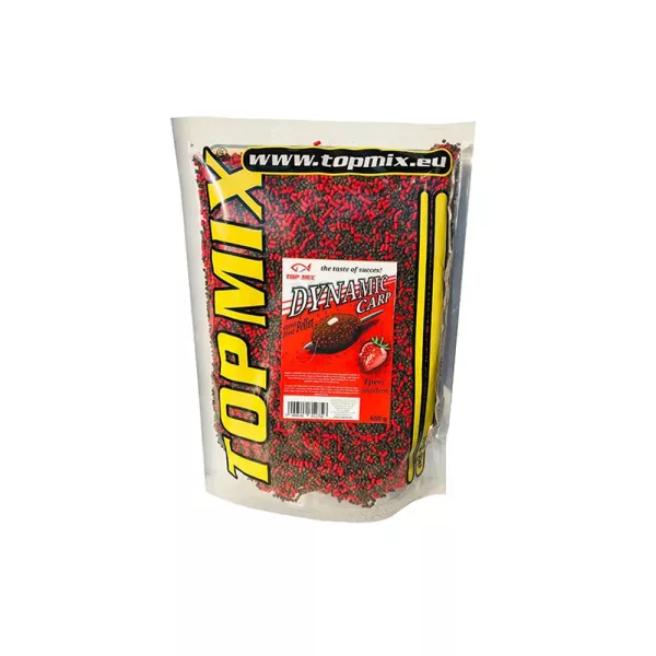 Top Mix Dynamic Big Carp 4mm Strawberry Feed Pellet 800gr