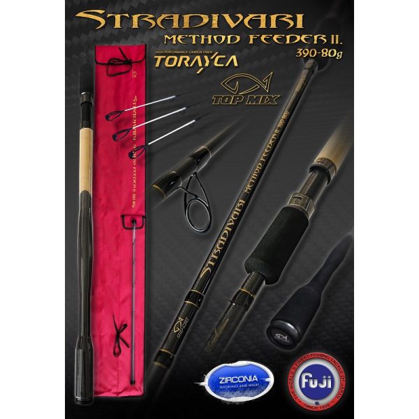 Top Mix Stradivari 3,90m 80gr 3+3 parts Method Feeder II Bot