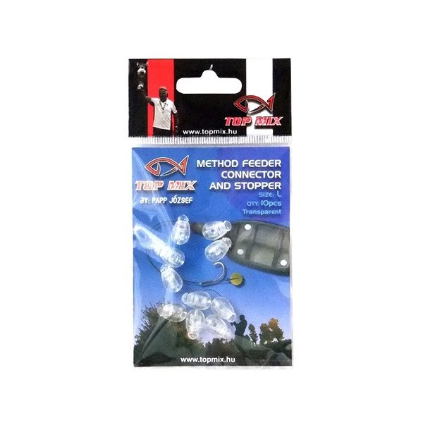 Top Mix Method Feeder Fluo Clear L Quick Link 10pcs