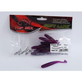 Top Mix Shiner Shad Purple Red 7,6cm Plastic Lure 10pcs