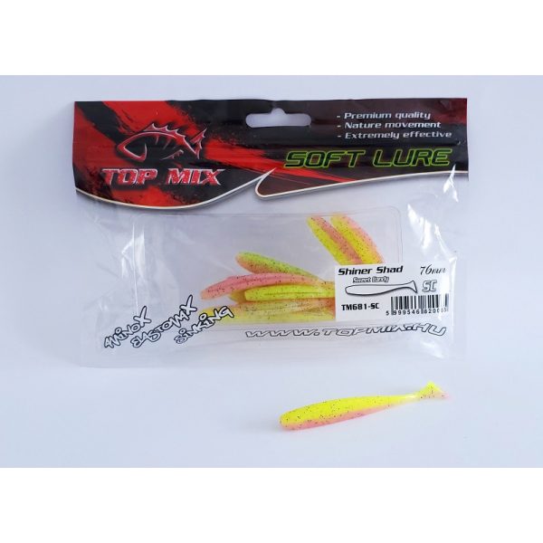 Top Mix Shiner Shad Sweet Candy 7,6cm Plastic Bait 10pcs
